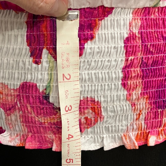 Pink Poppies Sleeveless Blouse Size XS - Picture 7 of 10